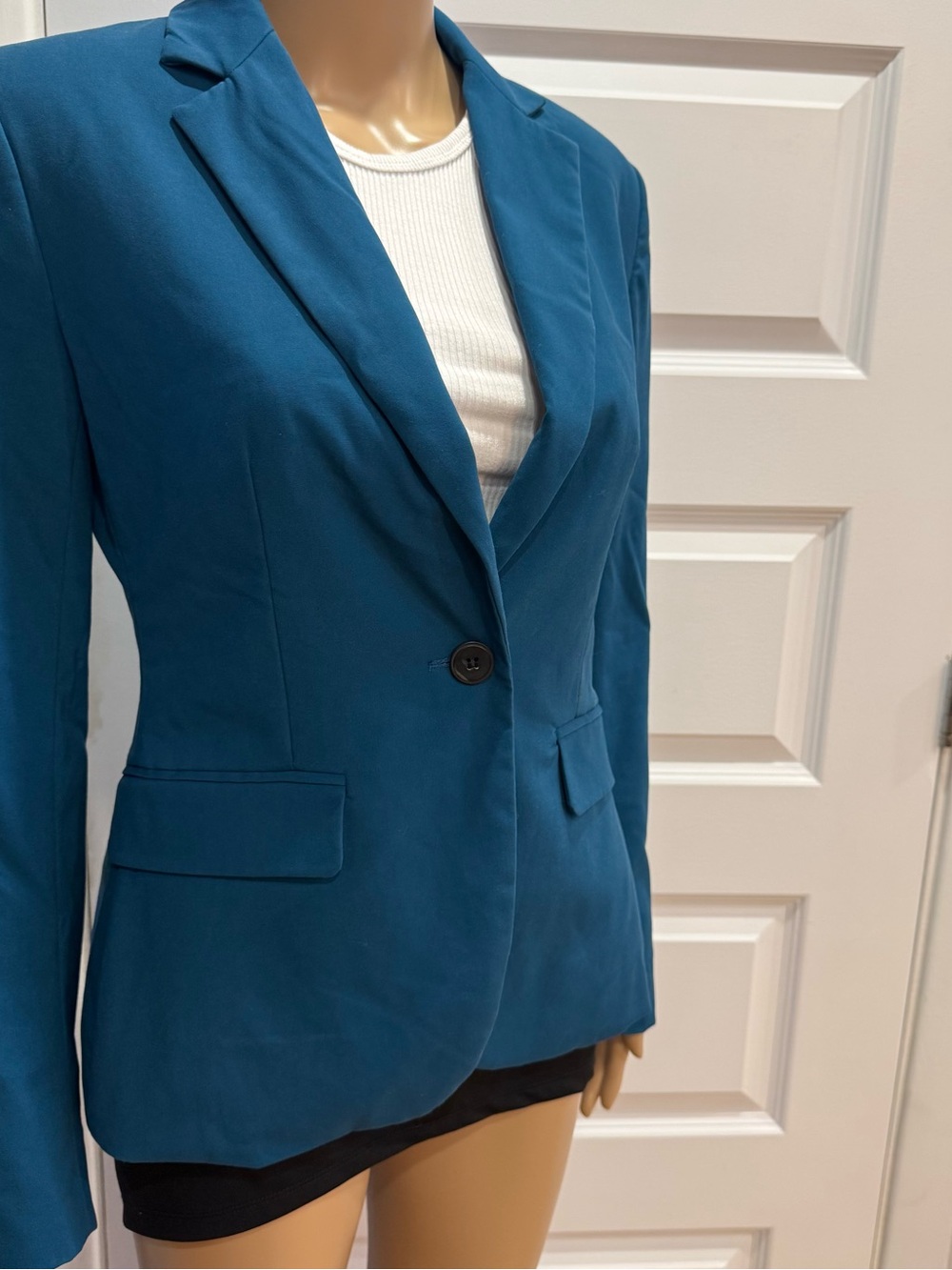 ZARA Teal Blue Tailored Blazer – Size US 4 / EUR 36